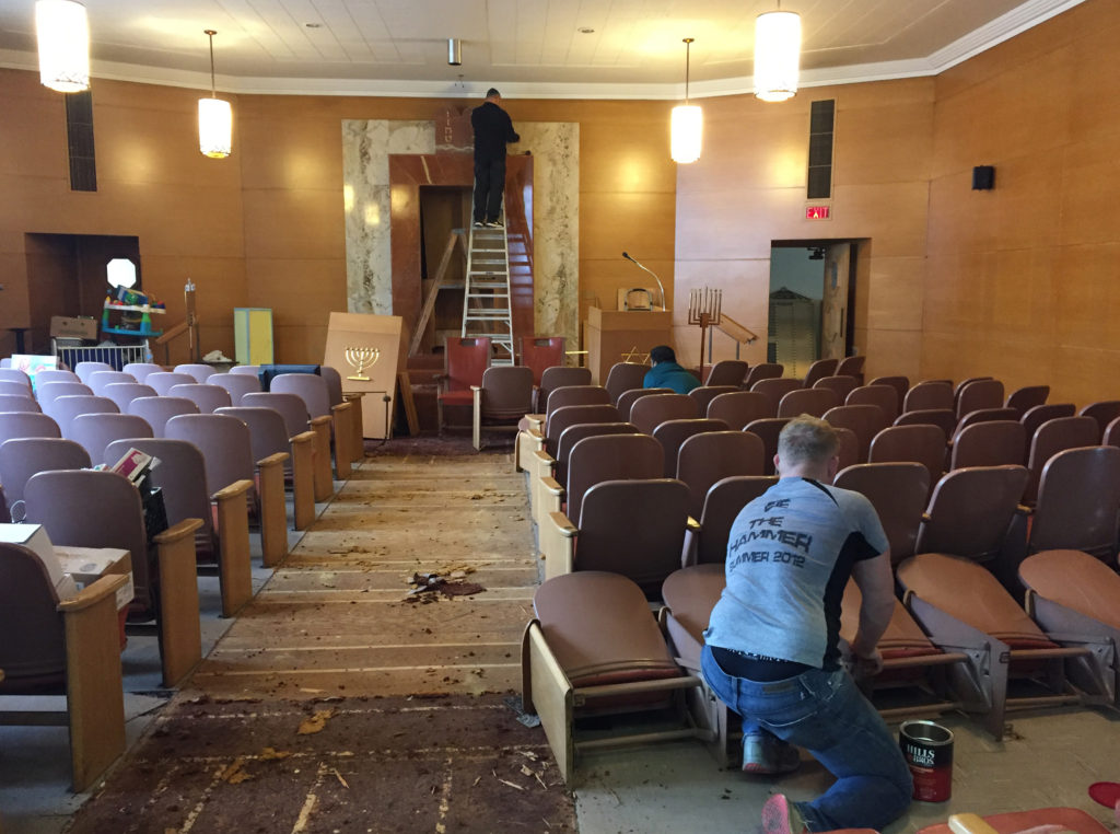 The building housing congregation Beth Israel Sinai near downtown Racine since 1953 has been sold. Photos by Mark Hertzberg.