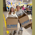 Marni and Josephine help Hunger Task Force